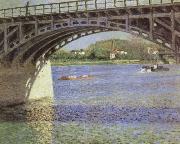 Gustave Caillebotte The Bridge at Argenteuil and the Seine oil painting reproduction